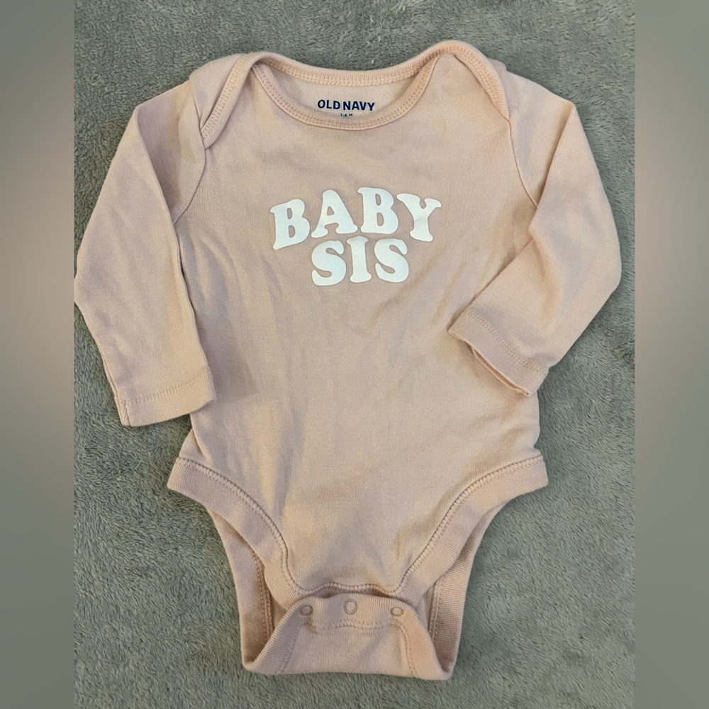 Old Navy Baby Sis Onesie